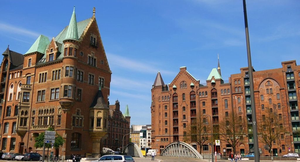 Hamburg streets architecture northern Germany
