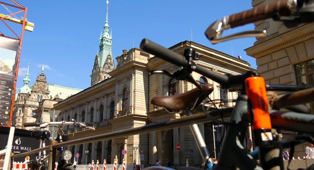 Hamburg bicycle transport cycling Germany