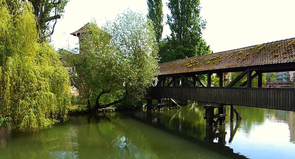 Henkersteg Wooden Bridge Nuremberg
