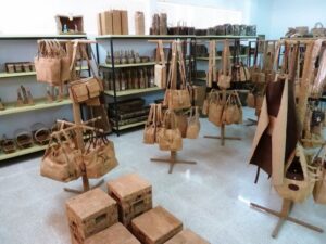 Wood from cork wood
