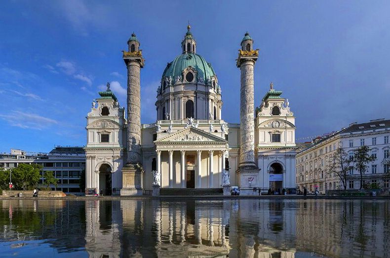 St Charles Church Vienna Austria