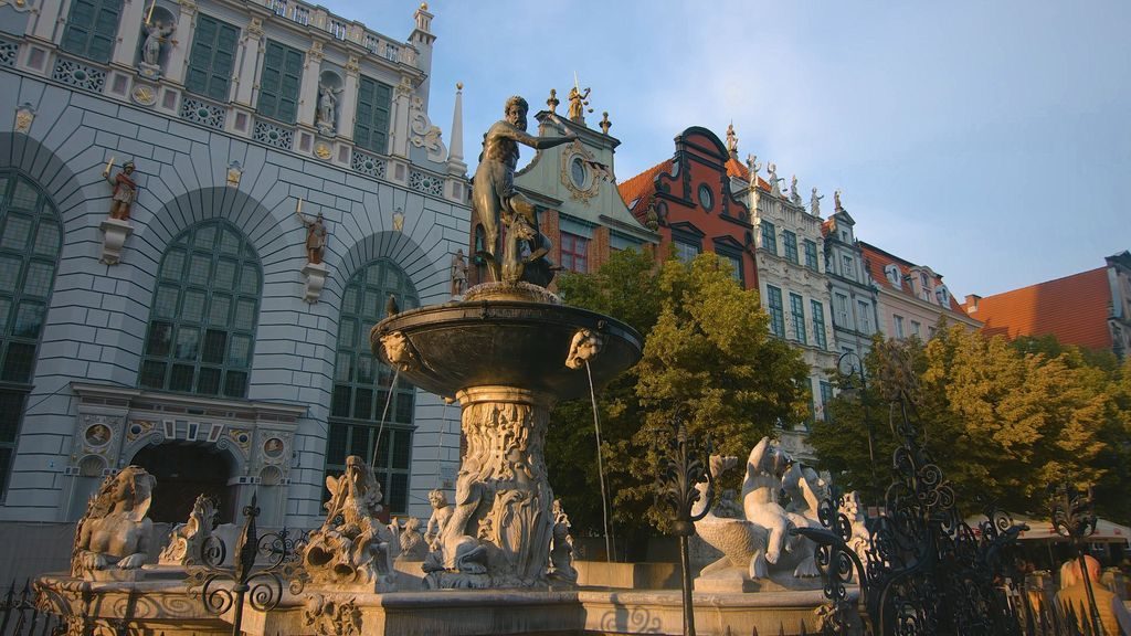 Neptune Fountain in Gdańsk