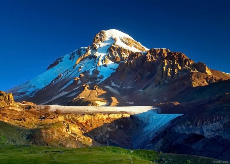 Mount Kazbek highest peak Georgia
