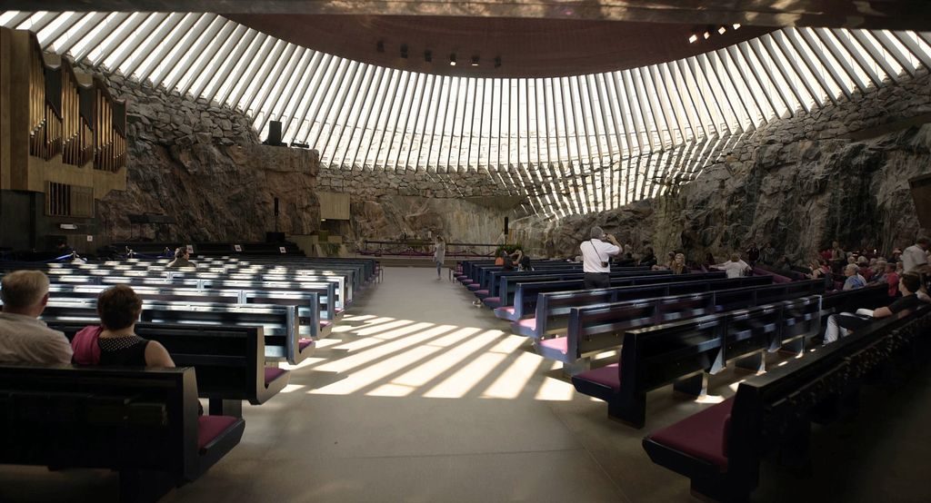 Temppeliaukio Rock Church interior