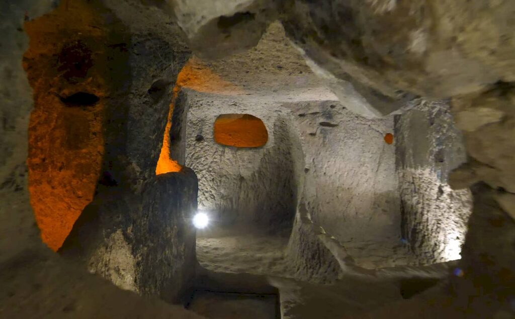 Underground city of Kaymaklı in Cappadocia