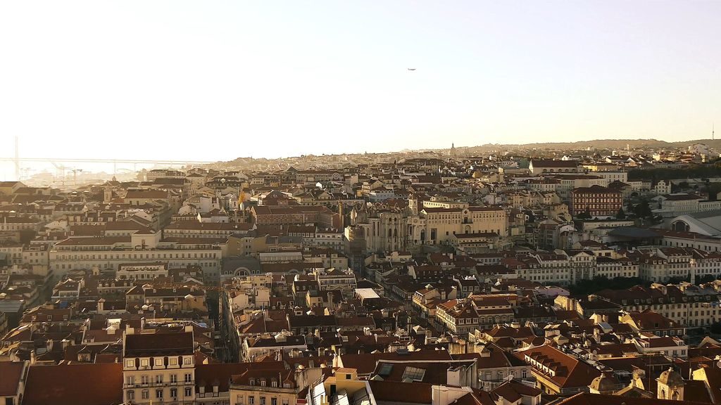 Panoramic view of Lisbon from a viewpoint