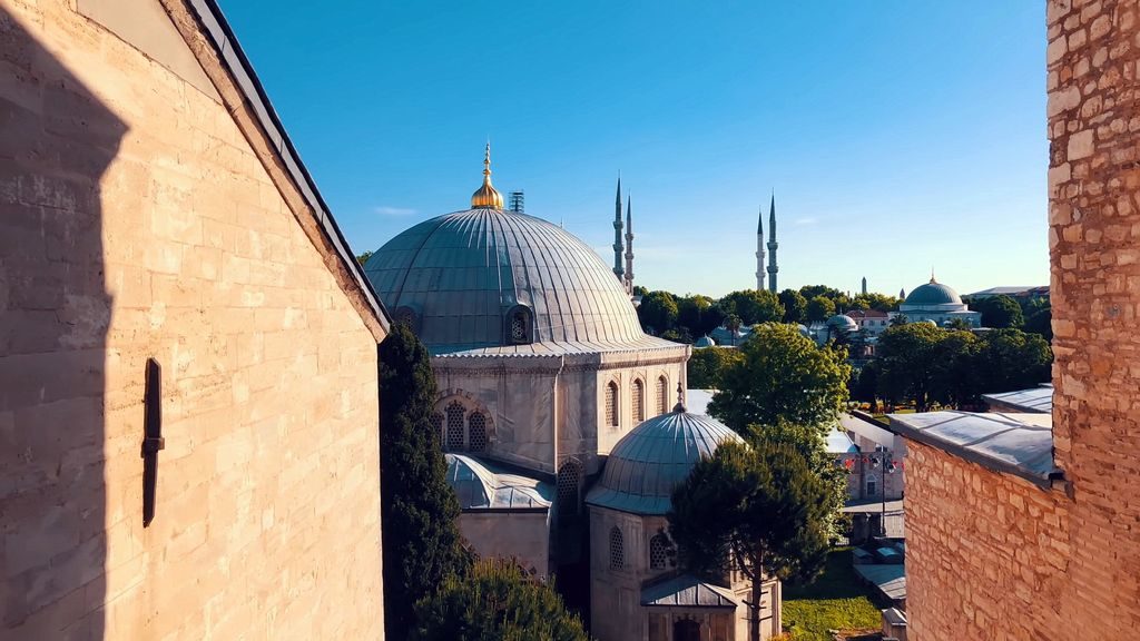Sultanahmet district with historic mosques and monuments