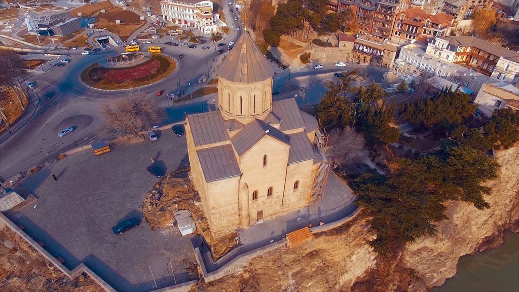 Sioni Cathedral - historic Georgian Orthodox church in Tbilisi's Old Town with distinctive architecture