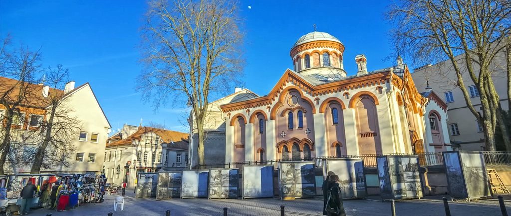 St. Paraskeva Friday Church Vilnius shopping district