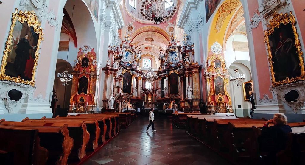 St. Catherines Church interior Vilnius tourist attraction