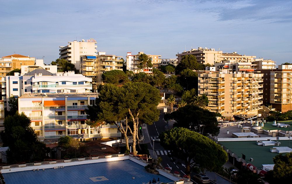 Salou beachfront nightlife and entertainment district Costa Dorada