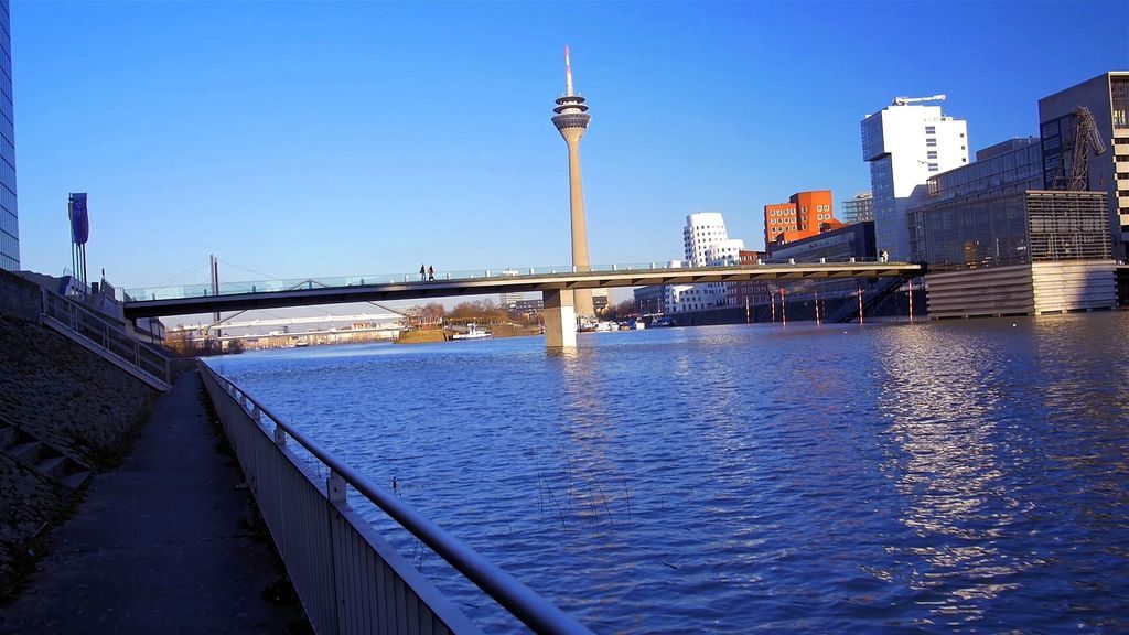 The Rhine River in Düsseldorf