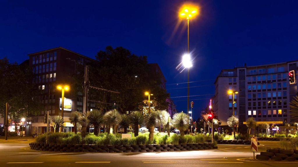 Nighttime in Düsseldorf