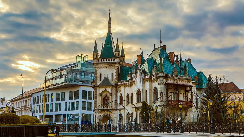 Jakab Palace neo-Gothic architecture in Košice