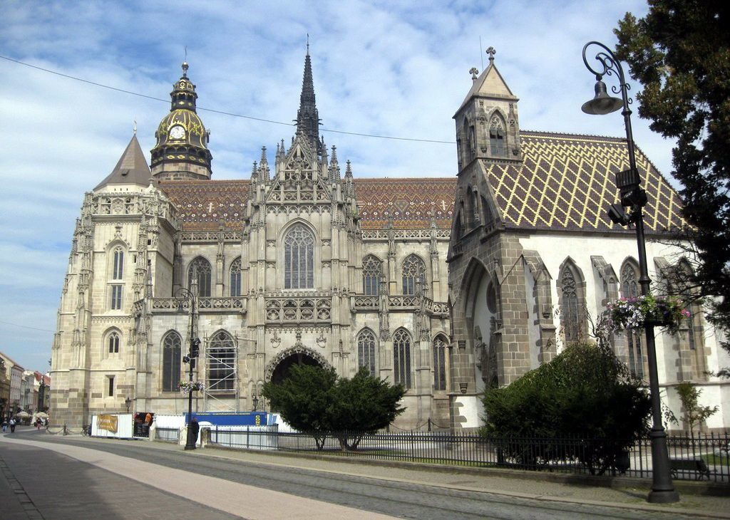 St. Michael Chapel Gothic church next to St. Elisabeth Cathedral