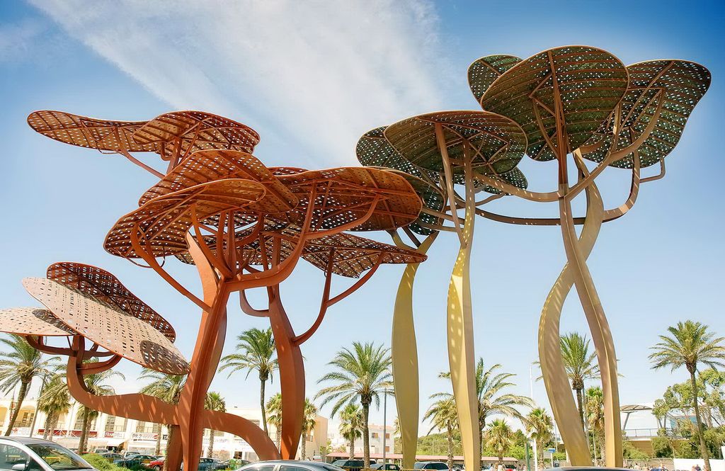 La Pineda beachfront promenade with palm trees Costa Dorada family resort