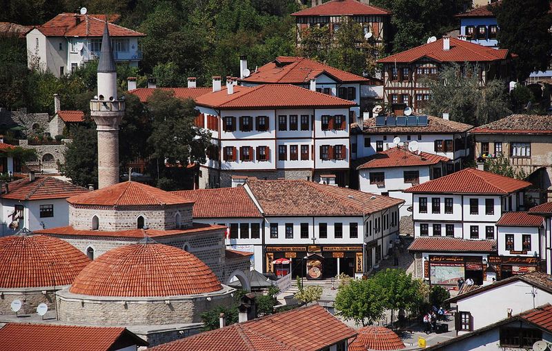 Traditional Ottoman houses in Safranbolu historic district Turkey