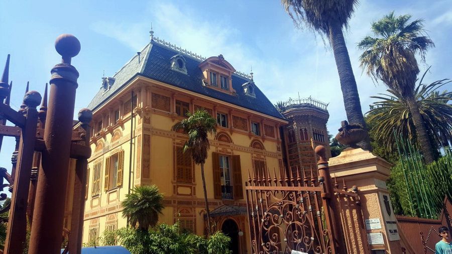 Moorish style Villa Nobel where Alfred Nobel lived surrounded by Mediterranean garden