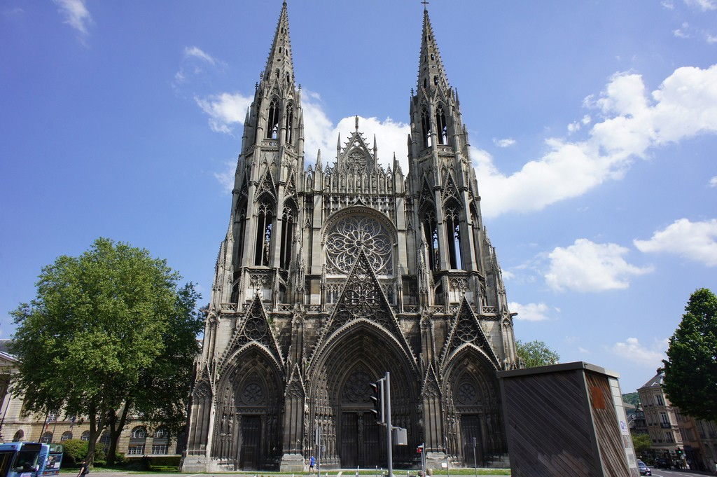 Abbey of Saint-Ouen, a masterpiece of late Gothic architecture in Rouen