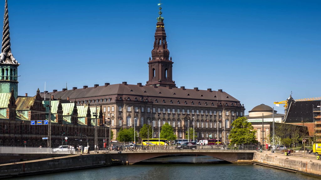 Copenhagen City Hall building on the City Hall Square with tower