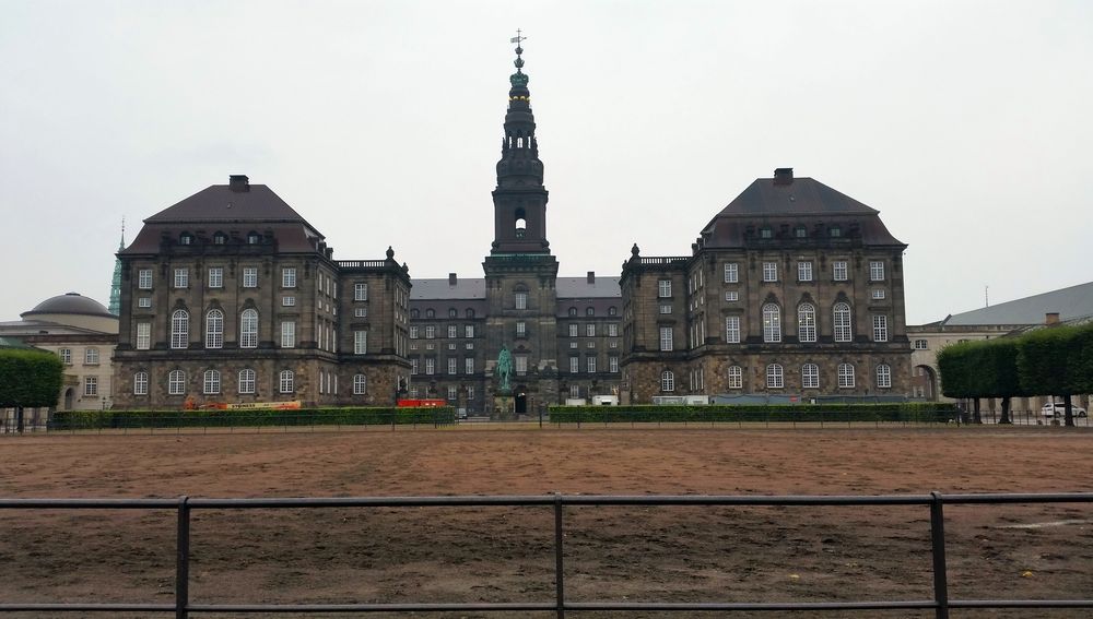 Christiansborg Palace on Slotsholmen island, home of the Danish Parliament
