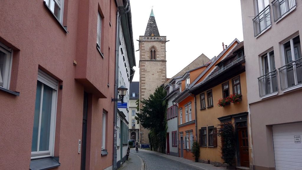 Charming alleyways in Erfurt's old town