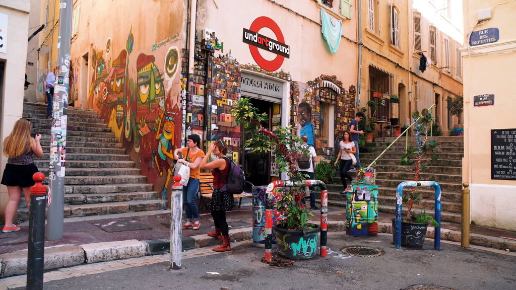 Charming narrow streets of Marseille