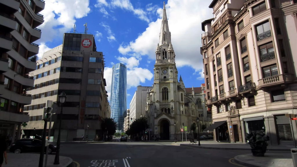 Bilbao Cathedral exterior showing Gothic architecture