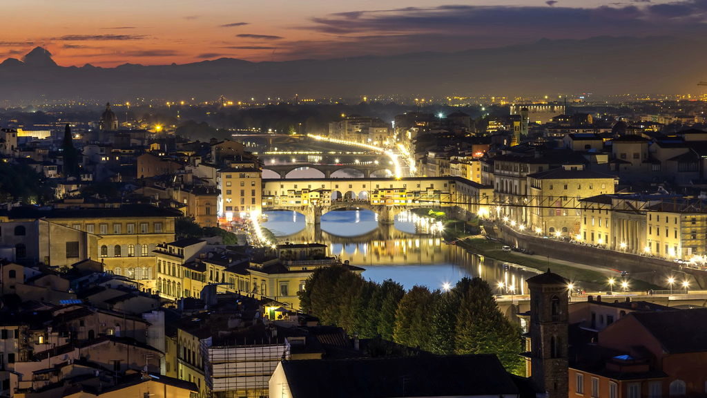Florence at night