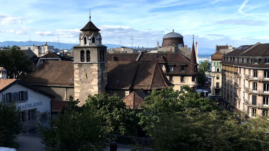 Historic buildings in Geneva's Old Town