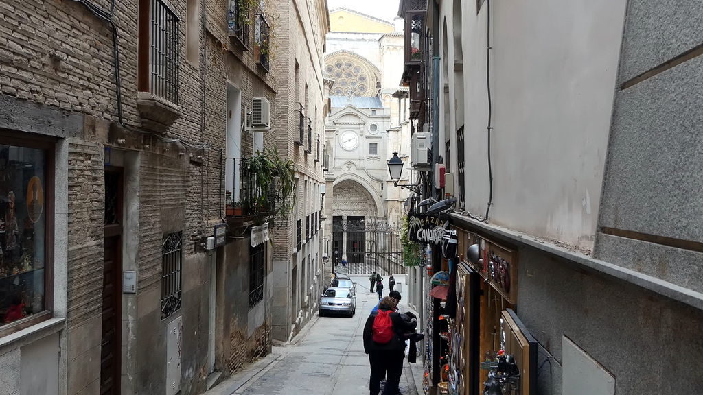 Narrow medieval streets of Toledo