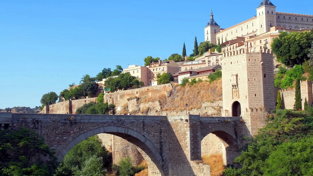 San Martín Bridge over Tagus River