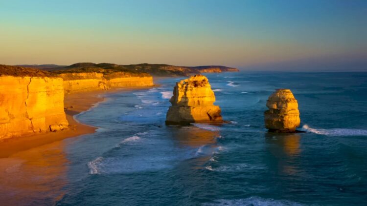 Scenic road trip through Australian countryside