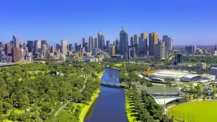 Modern Australian real estate with suburban homes
