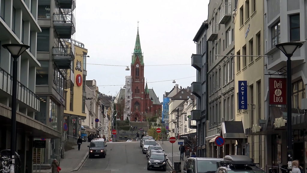 St John's Church neo-gothic brick church in Bergen