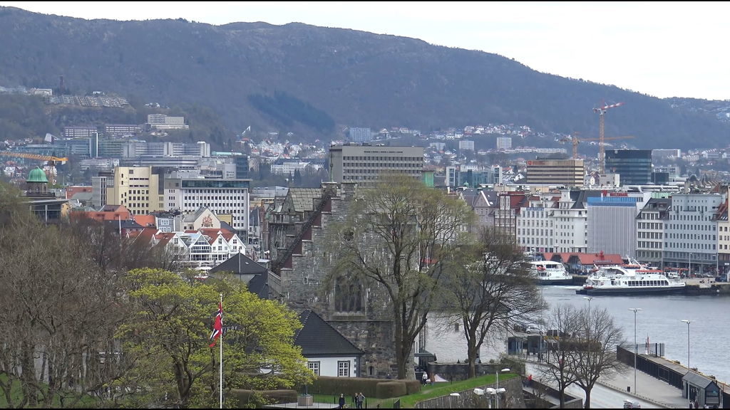 Bergenhus Fortress medieval castle in Bergen Norway