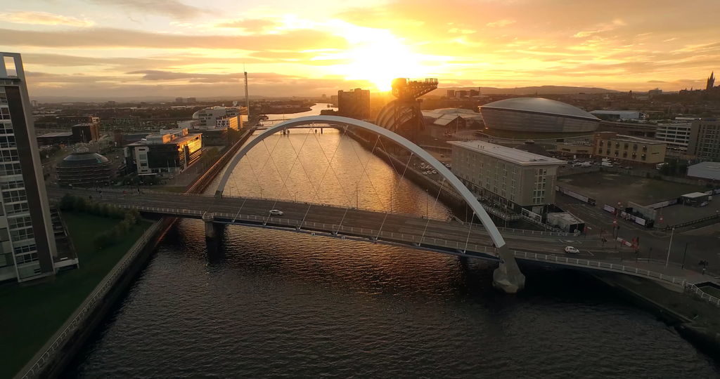 Panoramic view of Glasgow