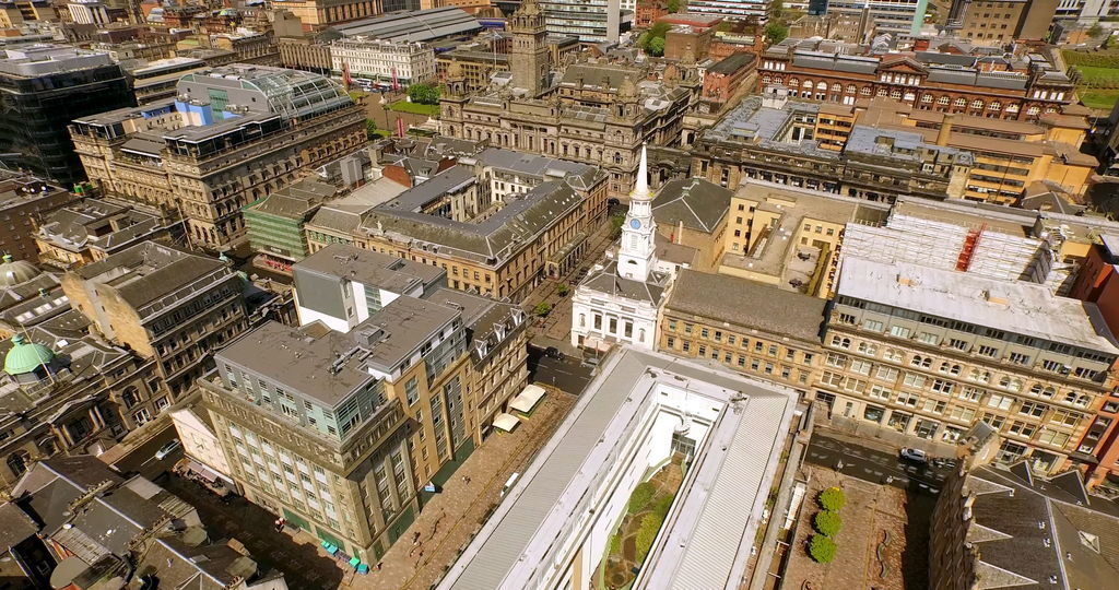 Panoramic view of Glasgow