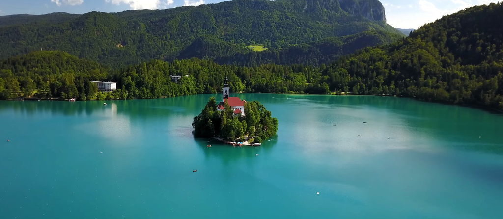 Панорама озера Блед