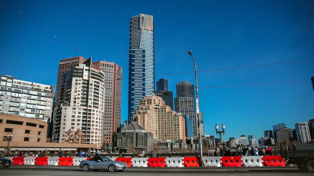 Eureka Tower skyscraper in Melbourne
