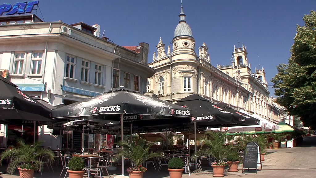 The majestic Dohodno Zdanie (Profit-Yielding Building) in Ruse, housing the city's Opera House