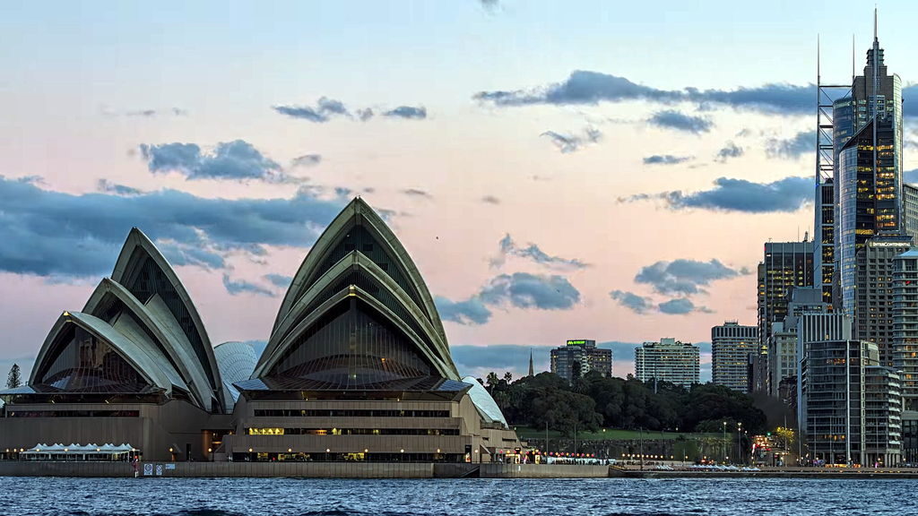 Sydney Opera House at golden hour