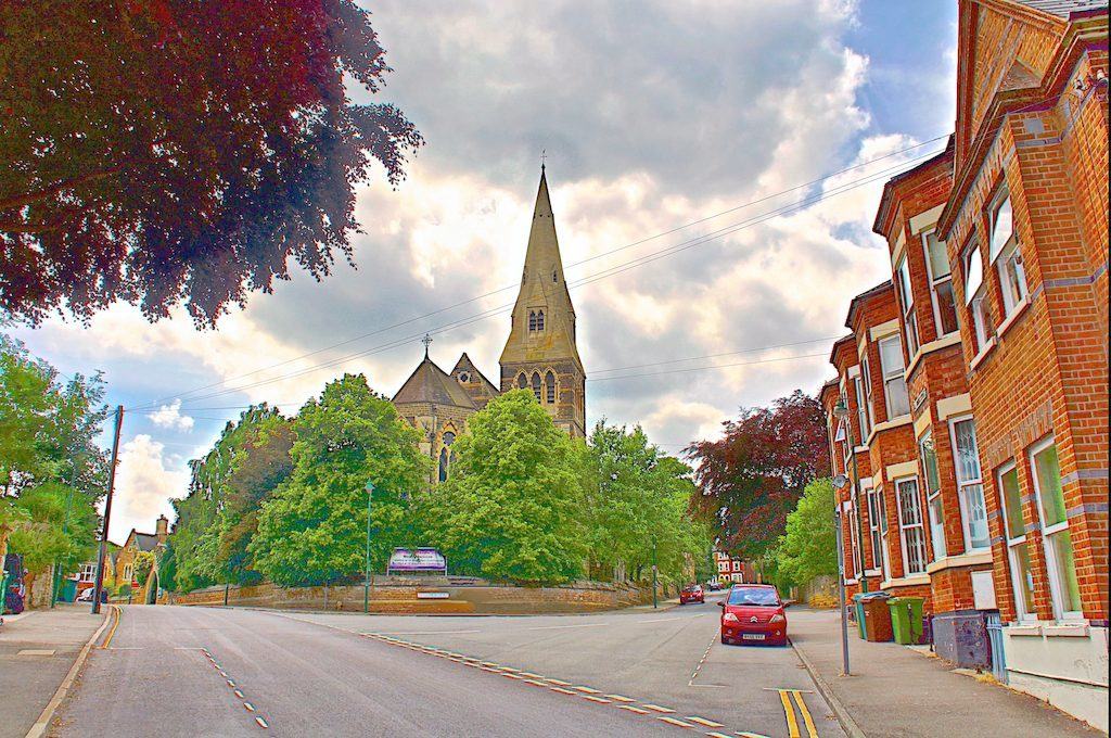 All Saints' Church Nottingham Victorian Gothic architecture exterior view