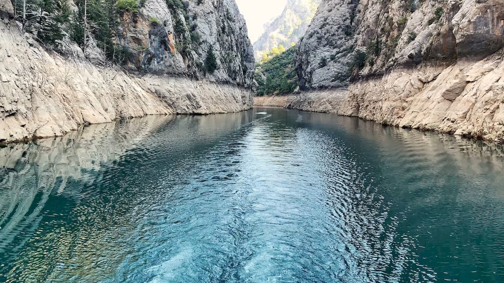 Koprulu Canyon National Park with stunning rock formations and turquoise water