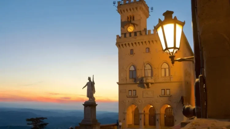 Palazzo Pubblico - San Marino's town hall in neo-Gothic style