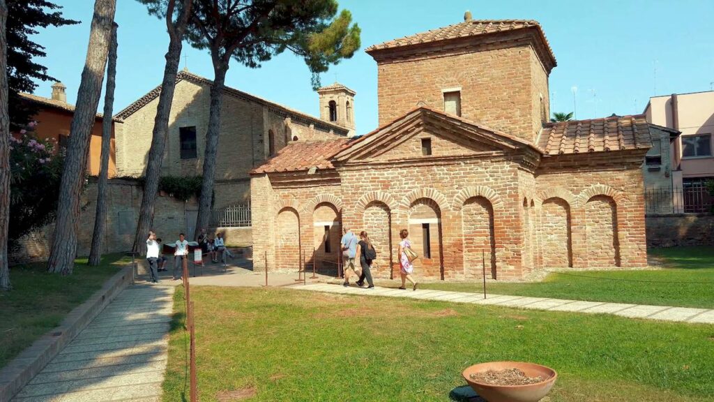 Exterior of the Mausoleum of Galla Placidia in Ravenna