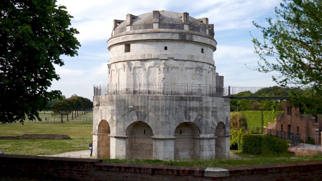 Stone Mausoleum of Theodoric in Ravenna park
