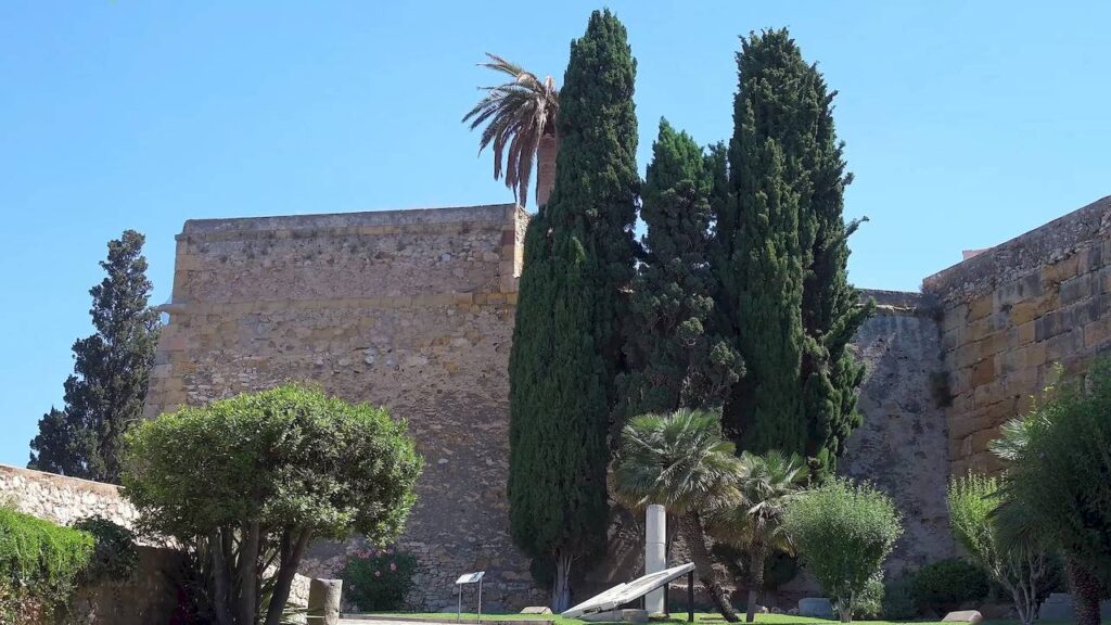 Ancient Roman walls of Tarragona showing preserved medieval fortifications and watchtowers