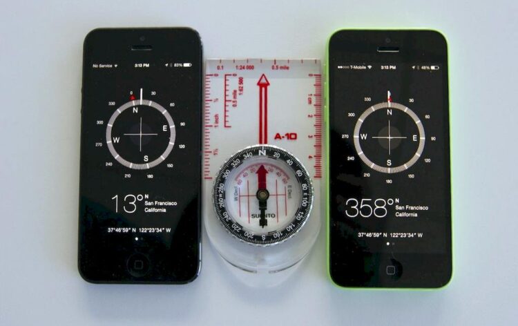 Compass on iPhone