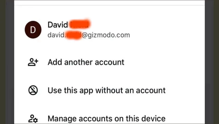 Adding another Google account